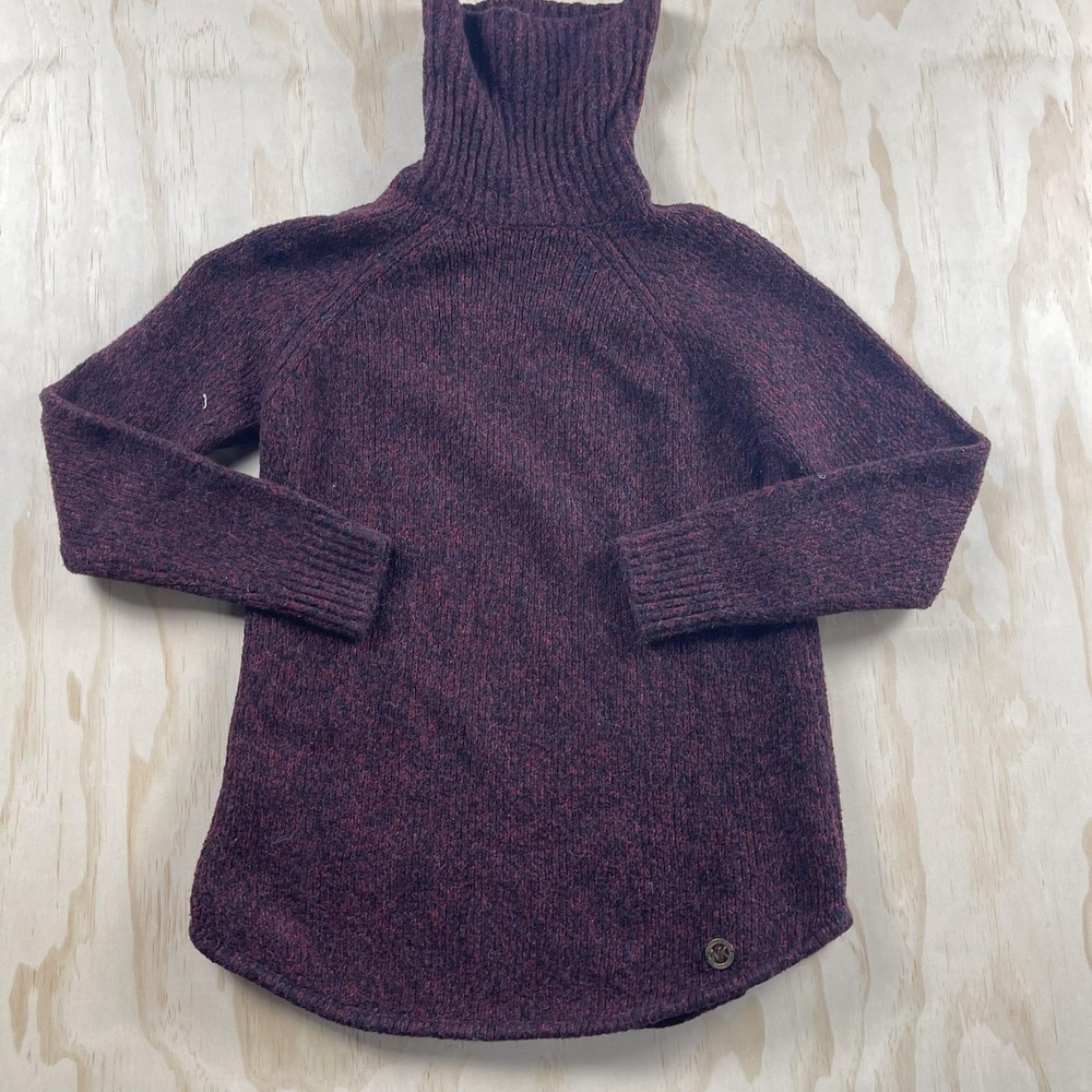 Michael‎ Michael Kors Sweater Womens XS Red Turtleneck Tunic Knit Long Sleeve